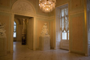 Inside a museum