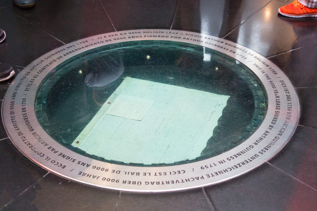 Guinness Storehouse in Dublin, Ireland