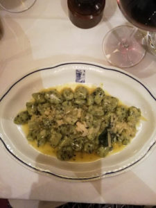 Gnocchi with pesto sauce