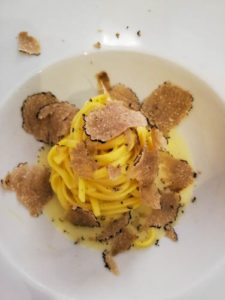 Tagliolini with Parmigiano cheese and fresh truffle