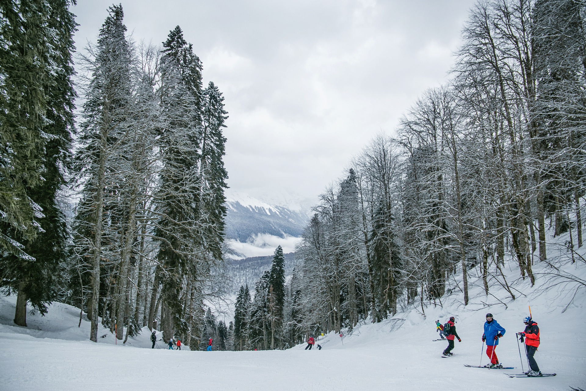 Ski-hill-in-canada-winter