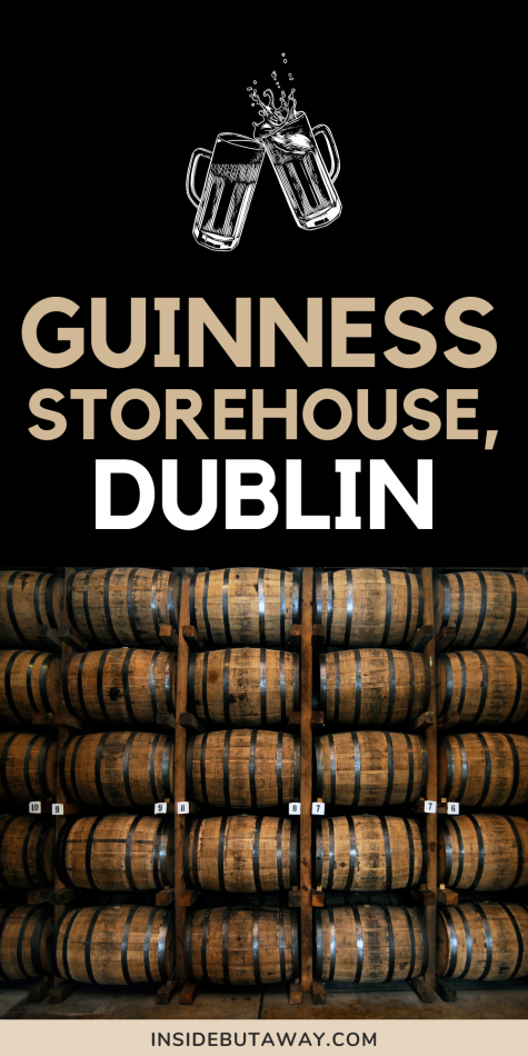 Wall of barrels storing beer