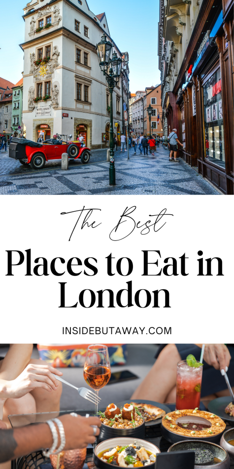 people eating a variety of dishes at a restaurant in london